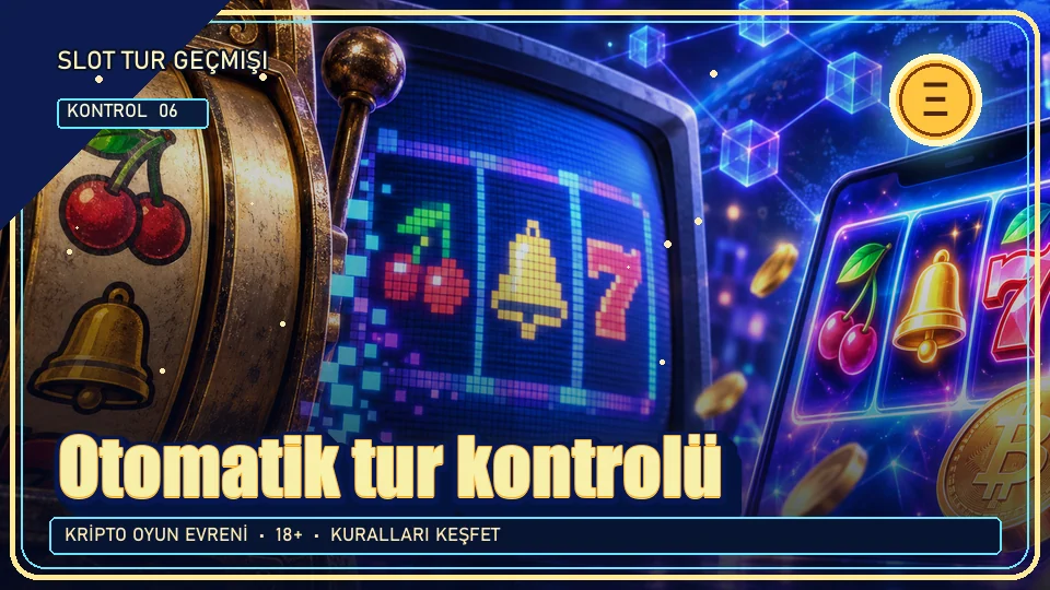 Otomatik tur için kripto temalı kontrol görseli