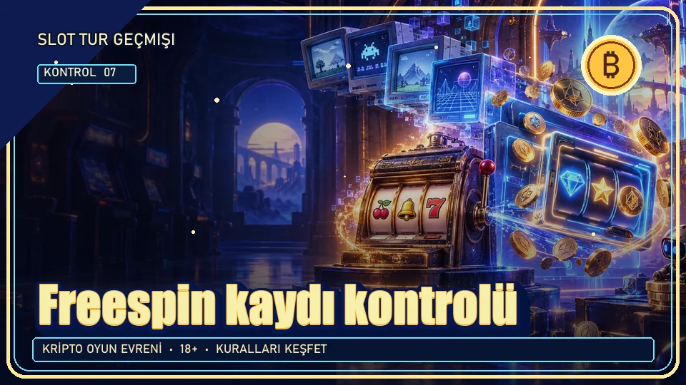 Freespin kaydı için kripto temalı kontrol görseli