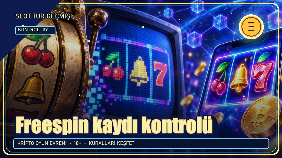 Freespin kaydı için kripto temalı kontrol görseli