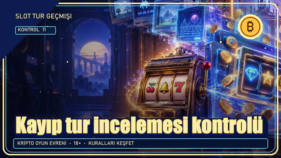 Kayıp tur incelemesi için kripto temalı kontrol görseli