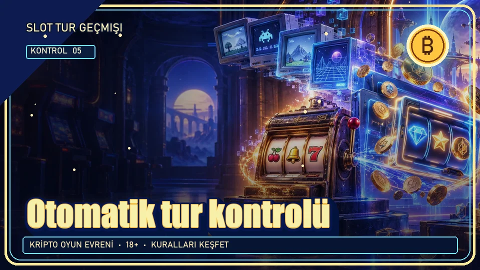 Otomatik tur için kripto temalı kontrol görseli