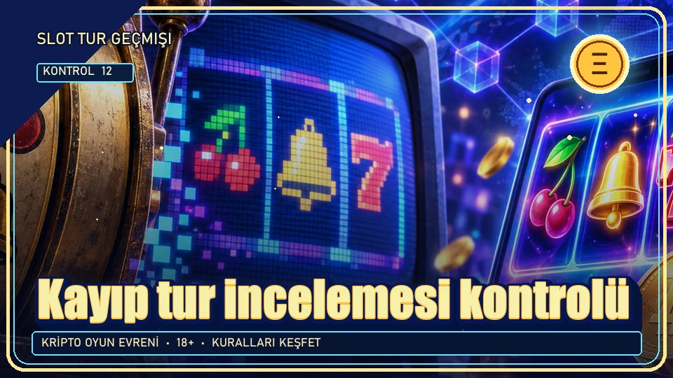 Kayıp tur incelemesi için kripto temalı kontrol görseli
